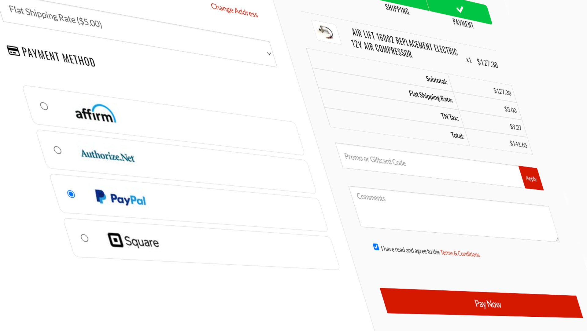 Integrated online payment gateways