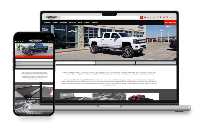 Jerry's Speed Shop Website Example