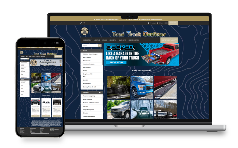 Gulf South Customs Website Example