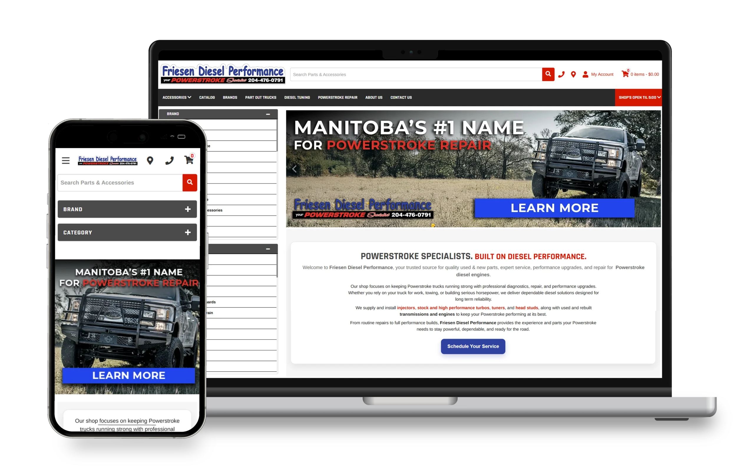 Gulf South Customs Website Example